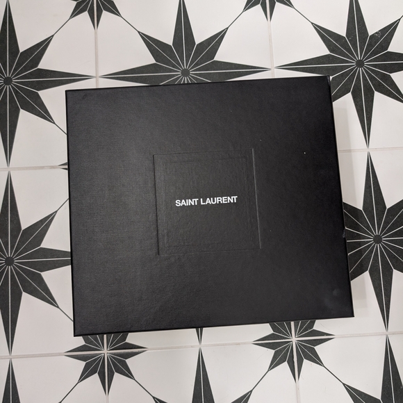 Saint Laurent Black Gift Box With Dust Bag And Branded Shopping Bag - Picture 1 of 16